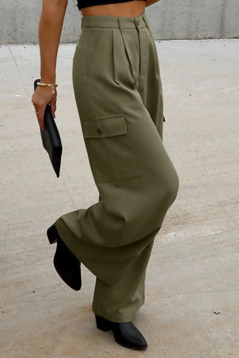 'Ione' Pleated Wide Leg Pants - Celes Fashion